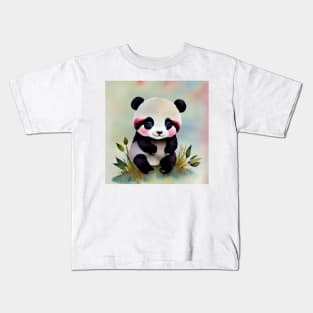 Cute Baby Panda Art 2 Kids T-Shirt